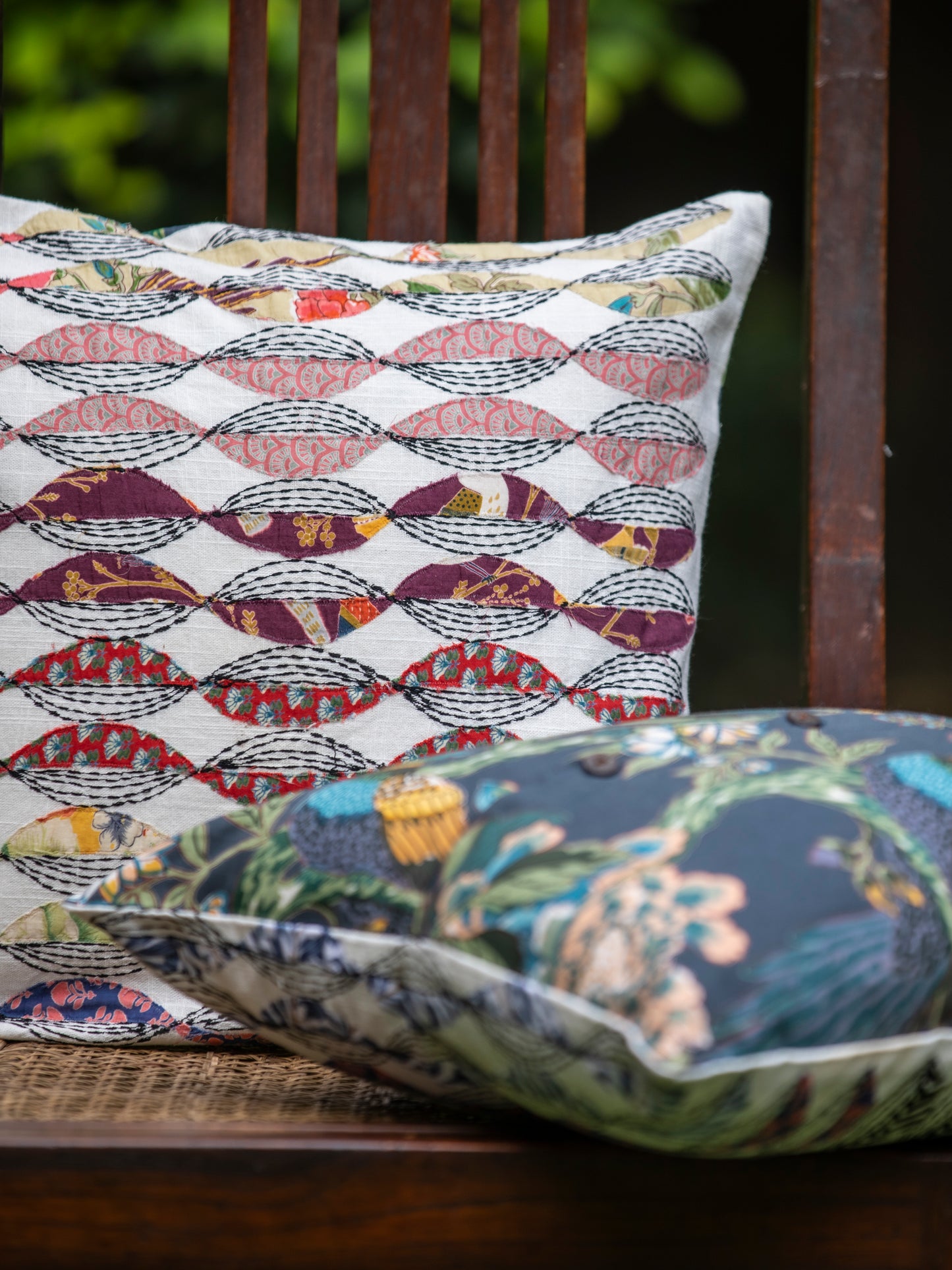 Cushion Cover : Zig Zag Green