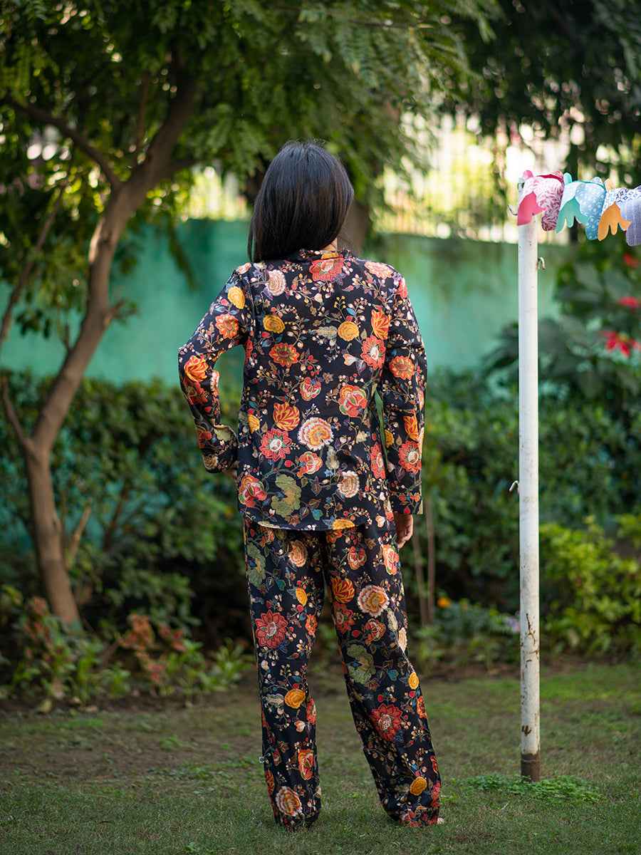 Vanessa PJ Set : Malabar Black