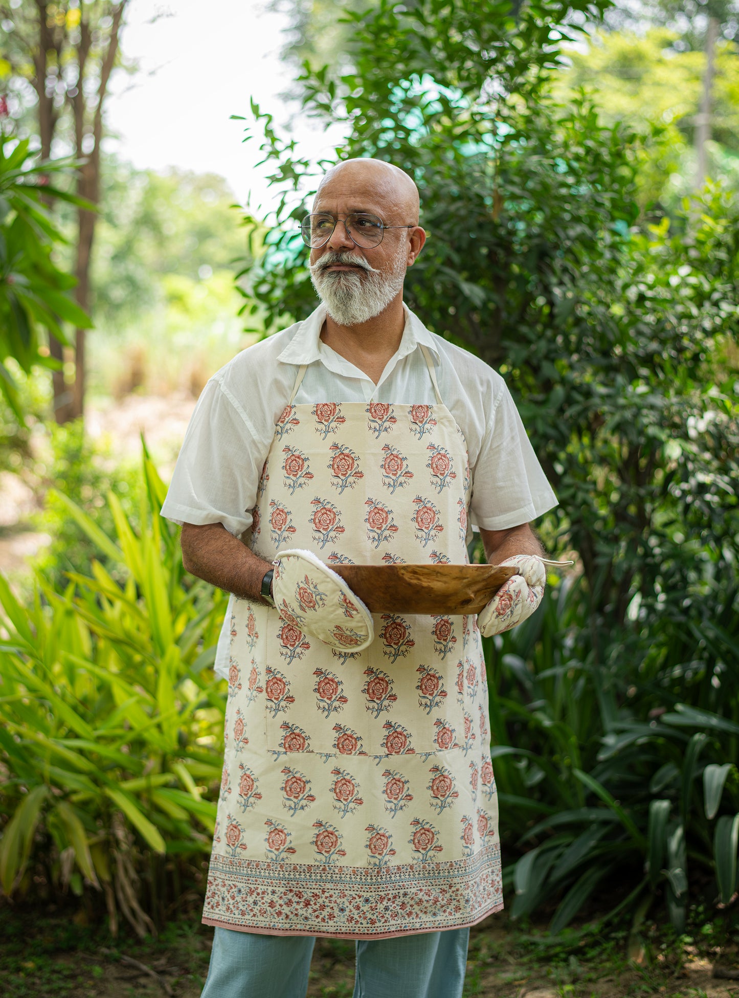 Printed Hot Pad : Indian Rose Canvas