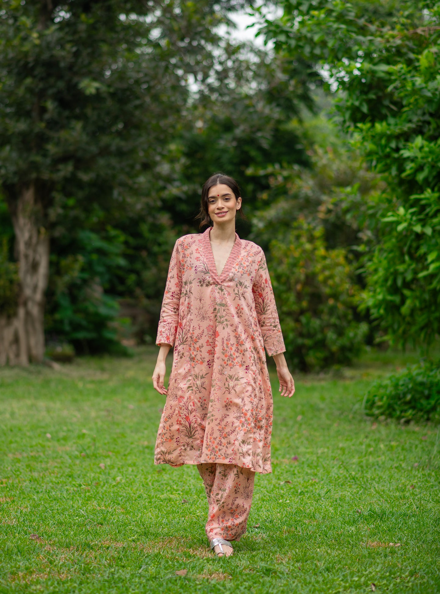 Blake Pant : Garden Blush Voile