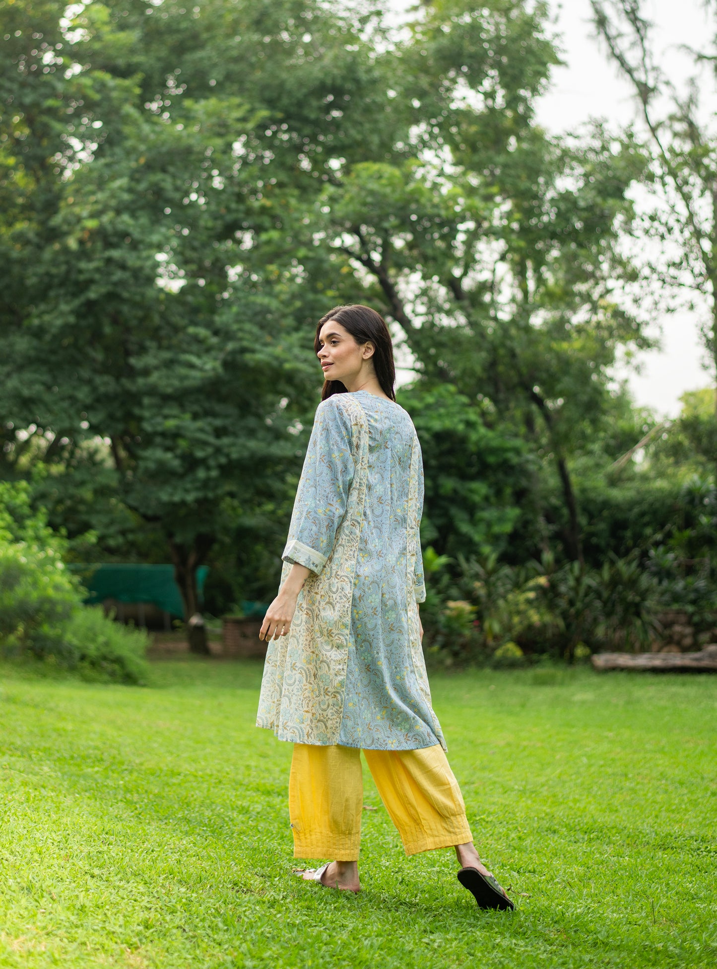 Branch Kurta : Pulicat Beach Voile