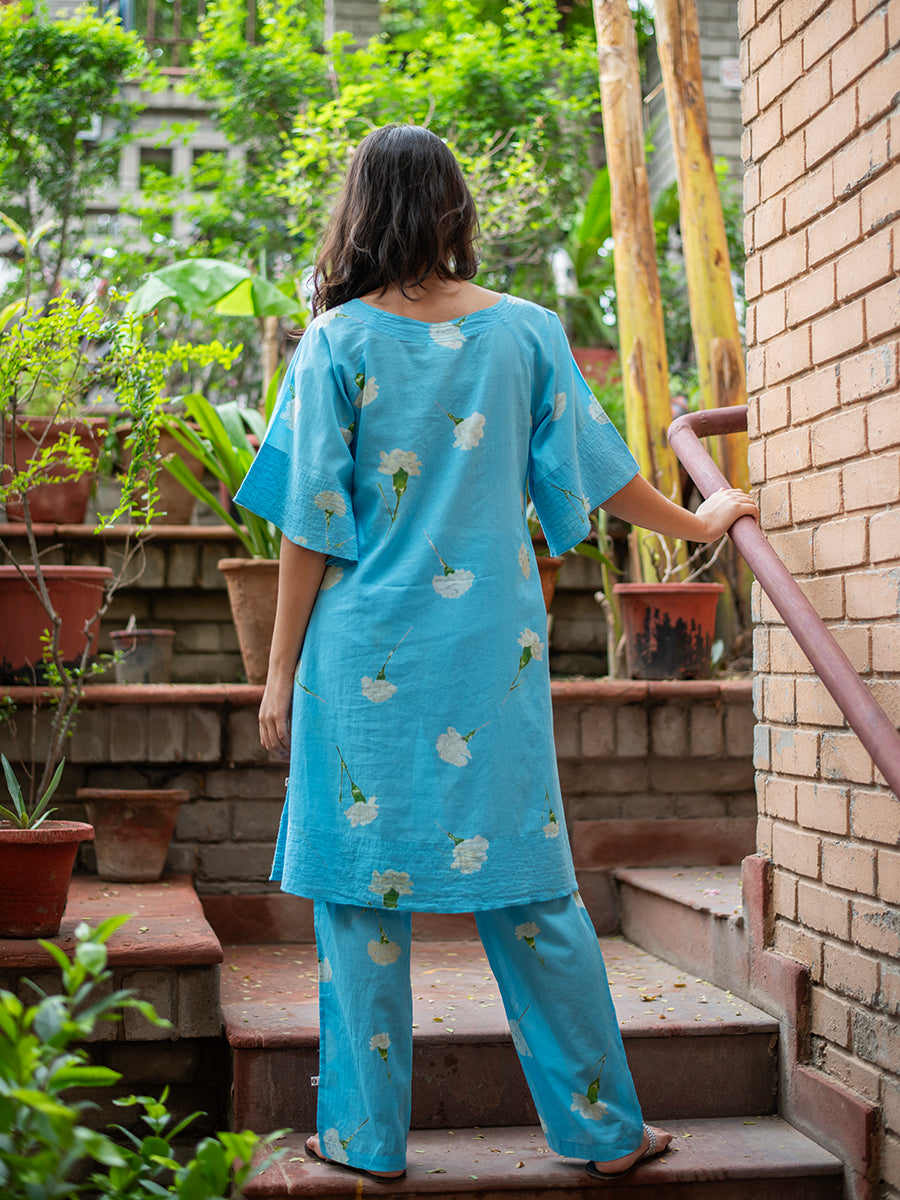 Flary Dress : Carnation S Turq