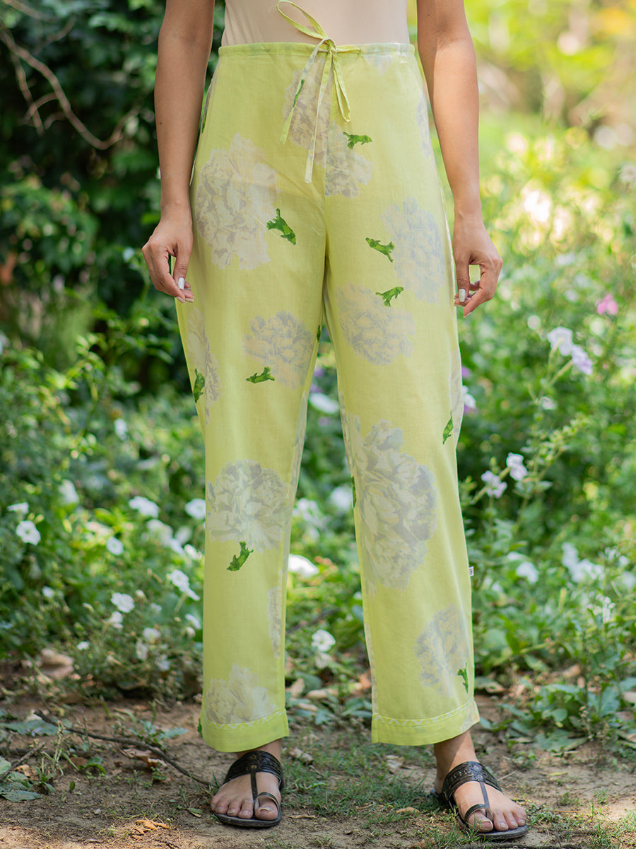 Lounge Pant Carnation Lime The Shop India 