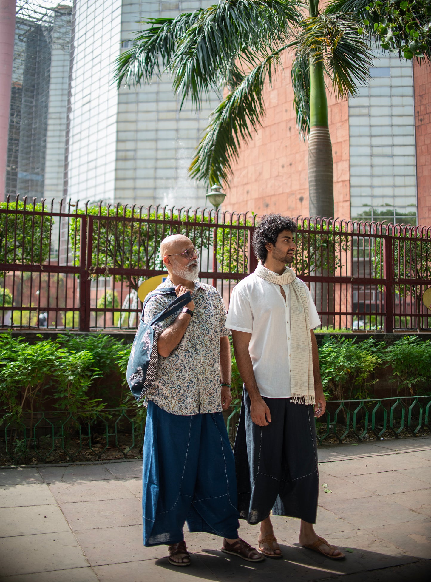 Xavier Shirt Half Sleeves : Kalamkari Teal Voile