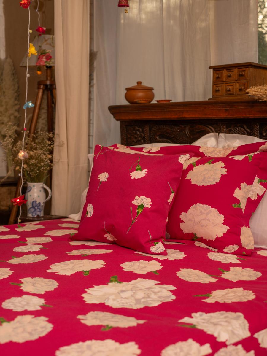 Bed Cover : Carnation Pink