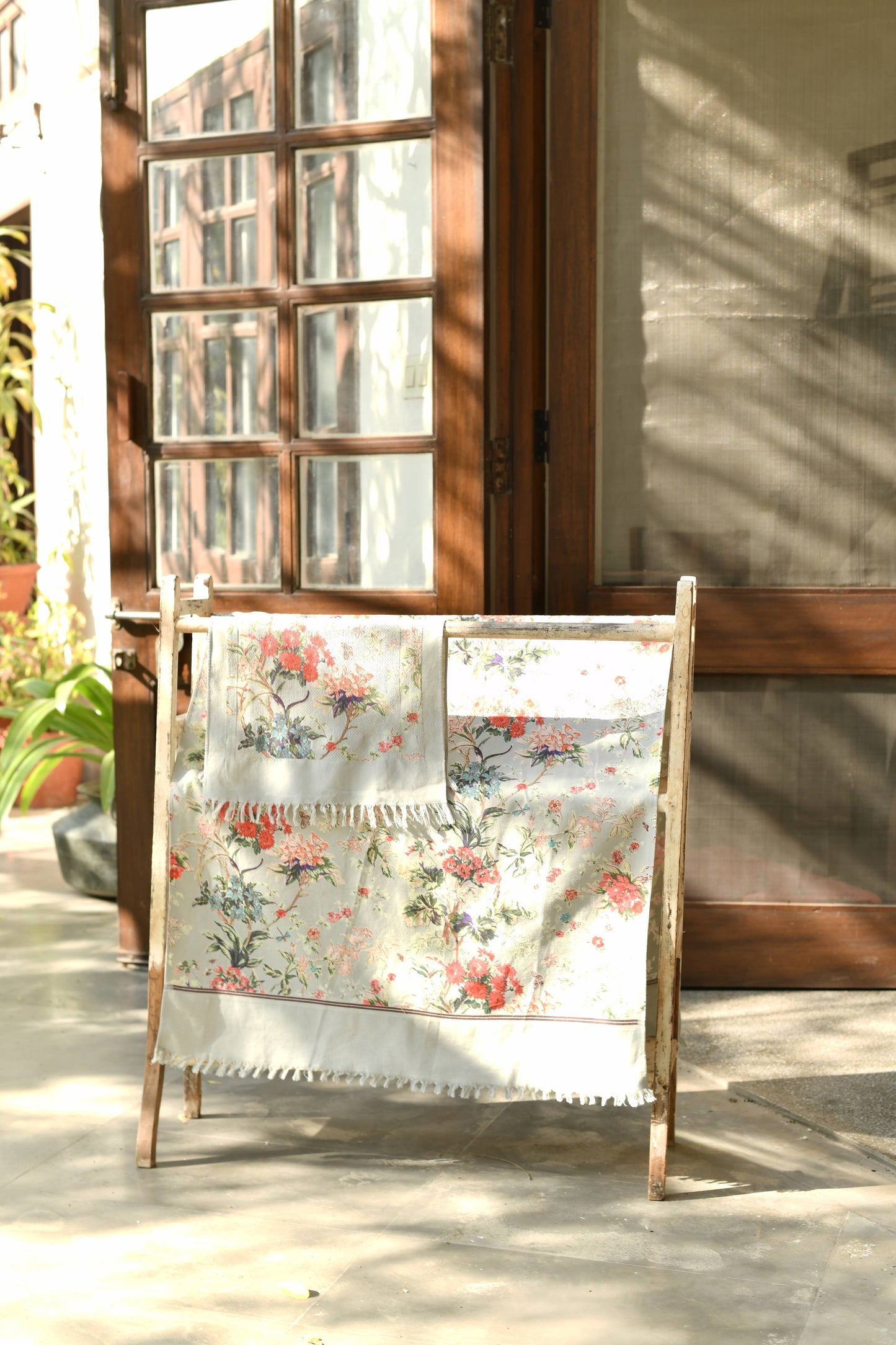 Kerala Bath Towel : Sardinia Sky Handloom