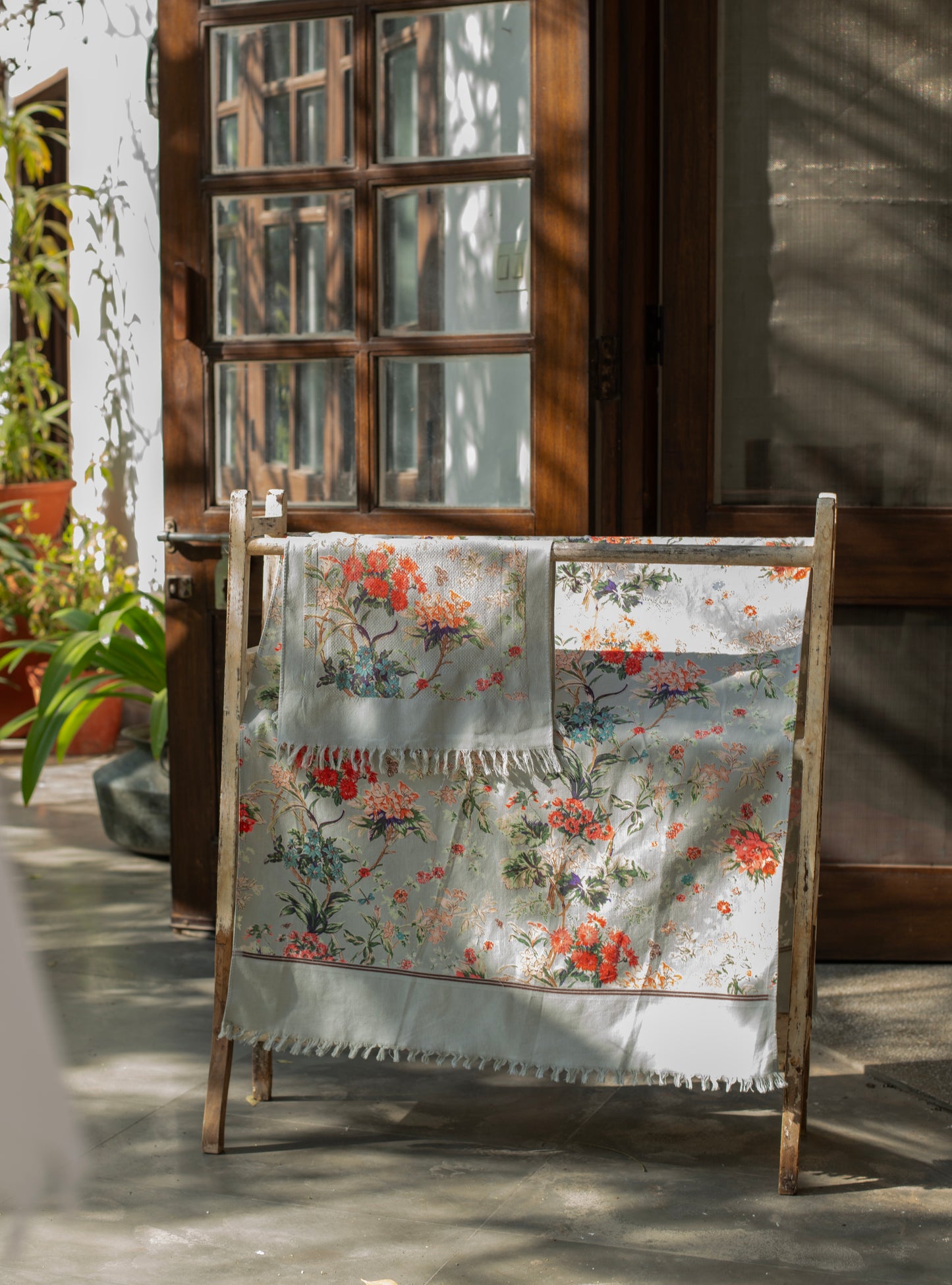 Kerala Hand Towel : Sardinia Sky Handloom
