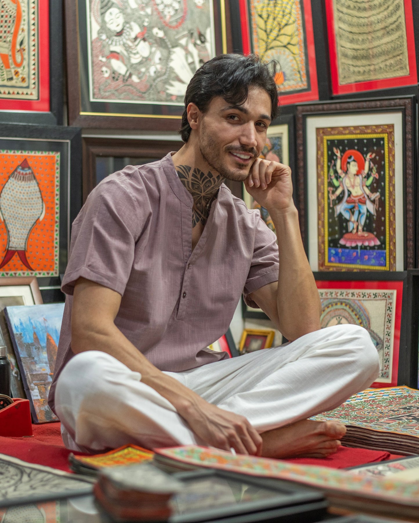 Anthony Shirt HS : Solid Mocha Slub