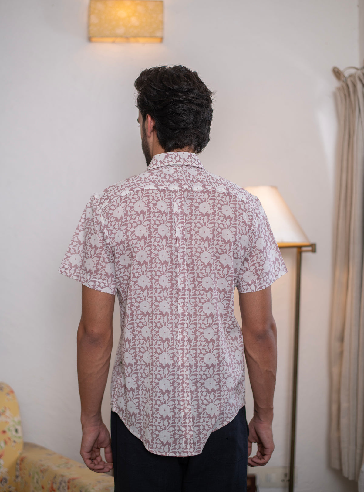 Hangout Shirt Half Sleeves : Camryn Mocha Voile
