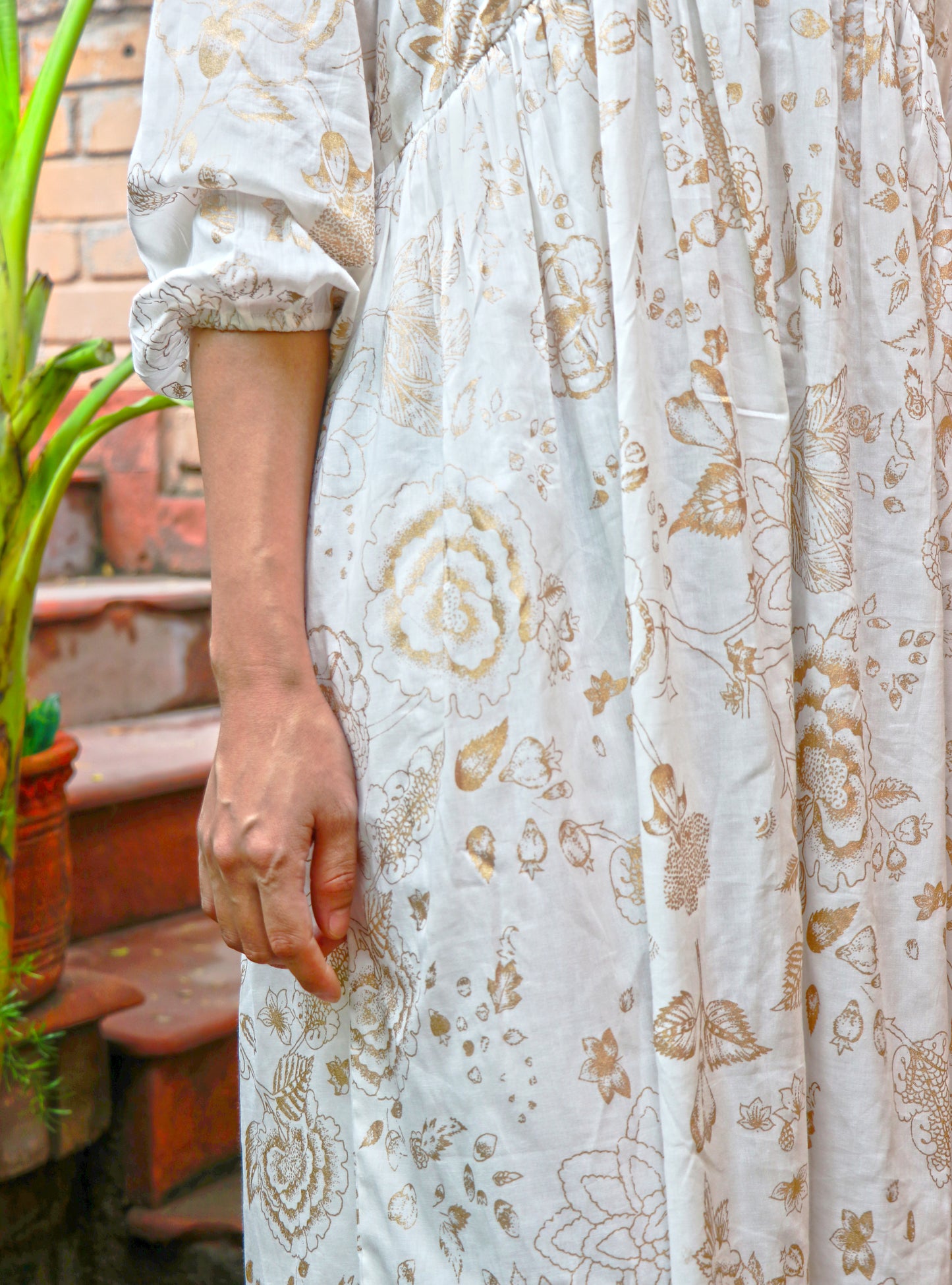 Kovalam Dress : Malabar Gold Voile