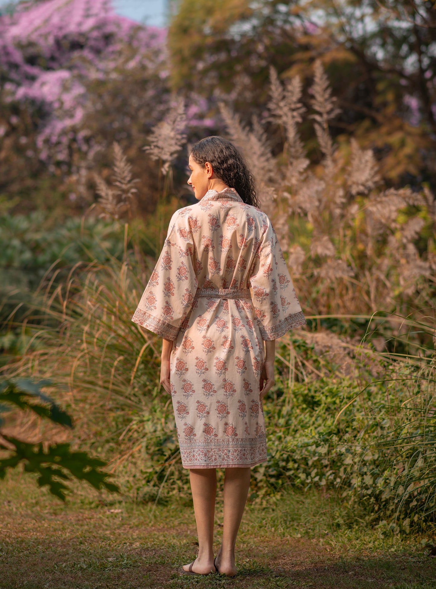 Joy Kimono : Indian Rose Voile