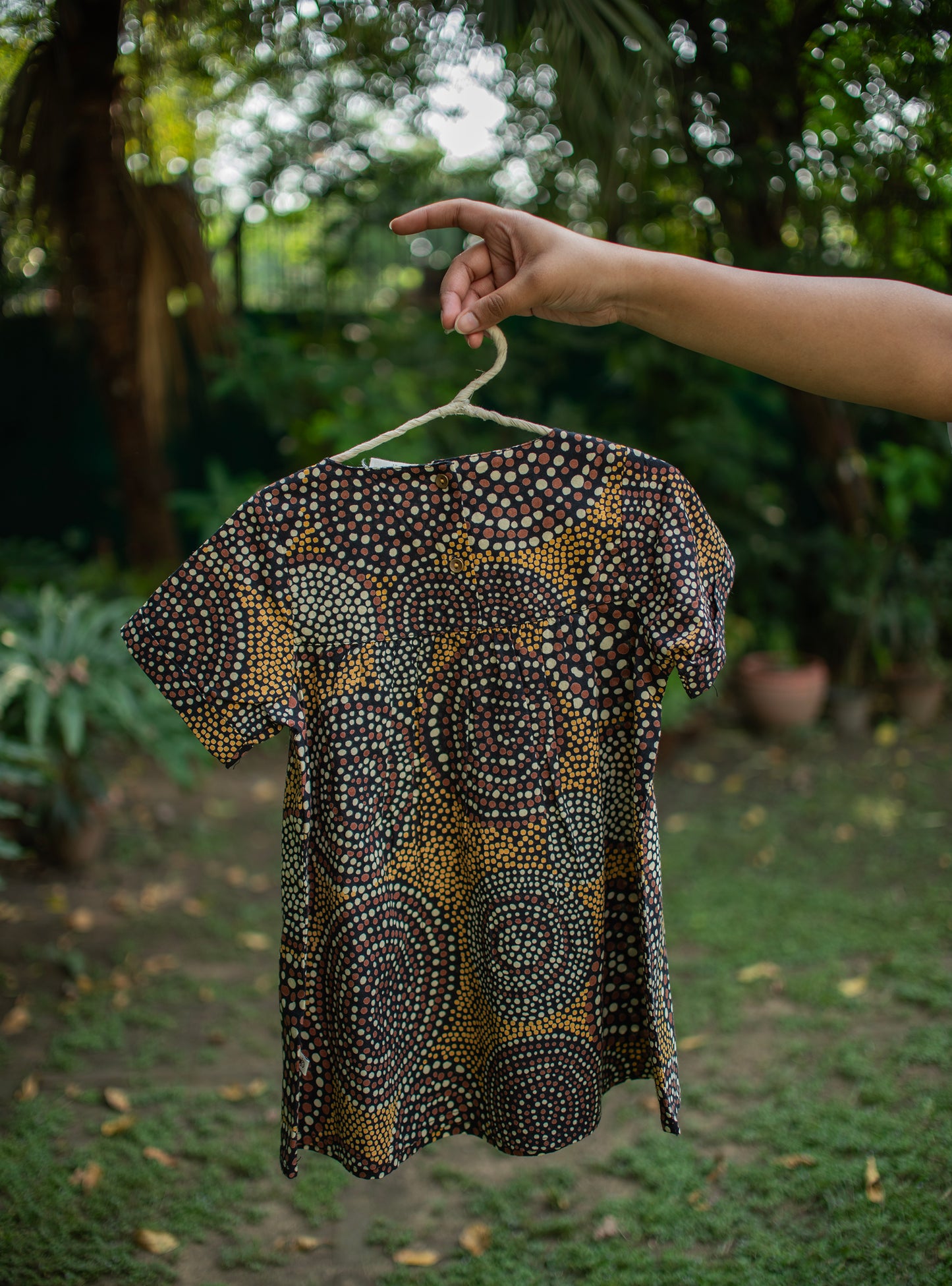 Kids Claire Dress : B Dots Black