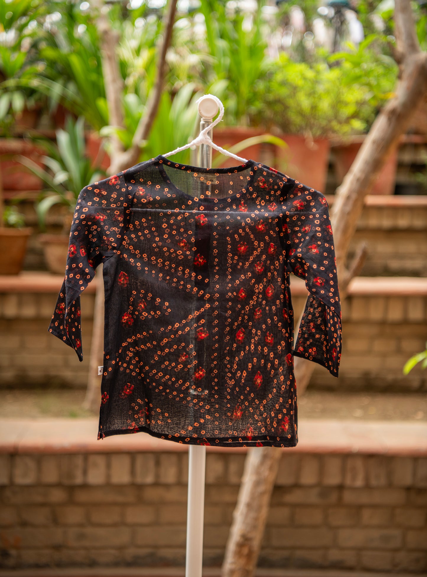 Kids Classic Kurta : Bandhani Voile