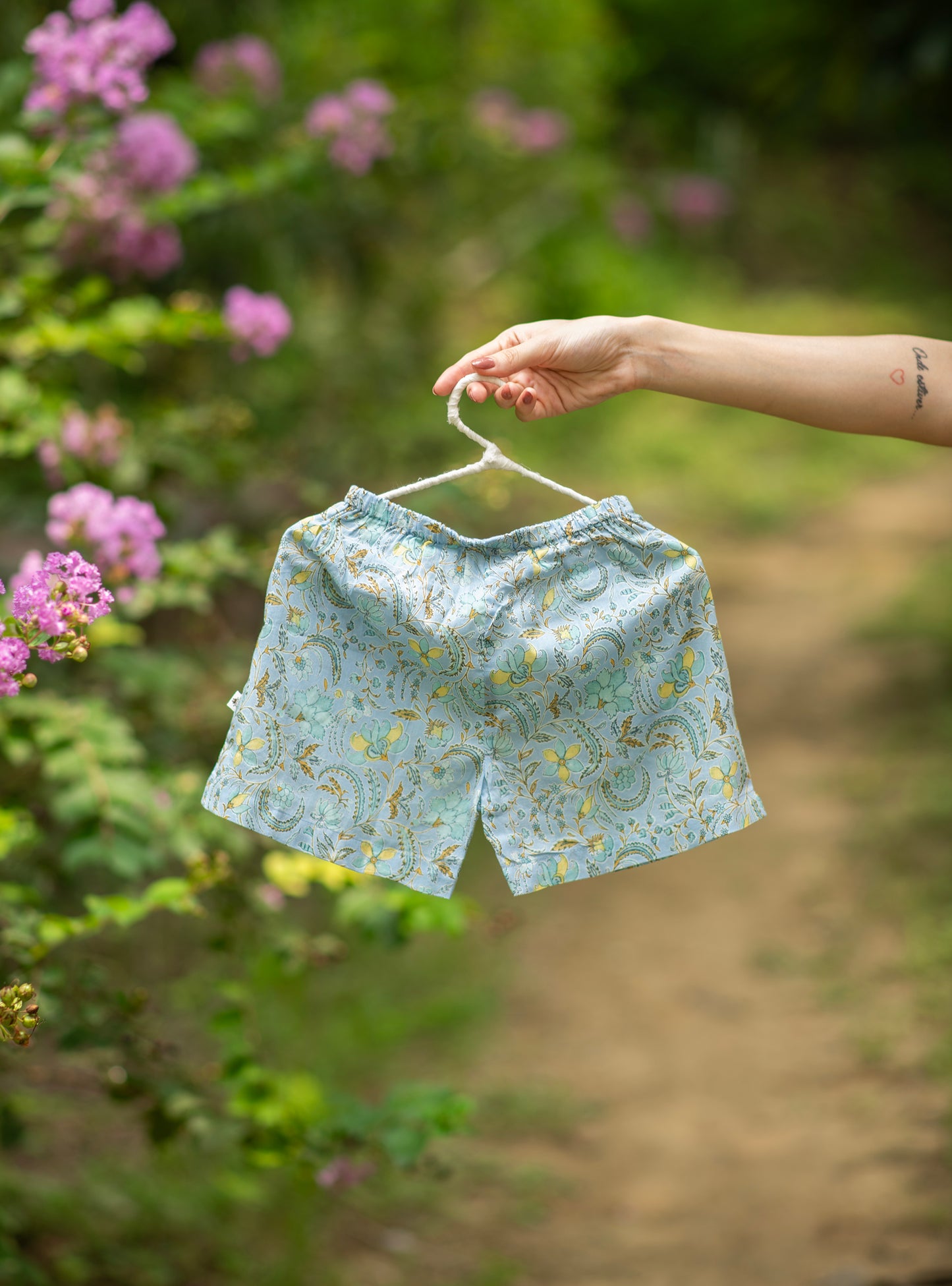 Kids Square Pocket Shorts : Pulicat Sea Voile