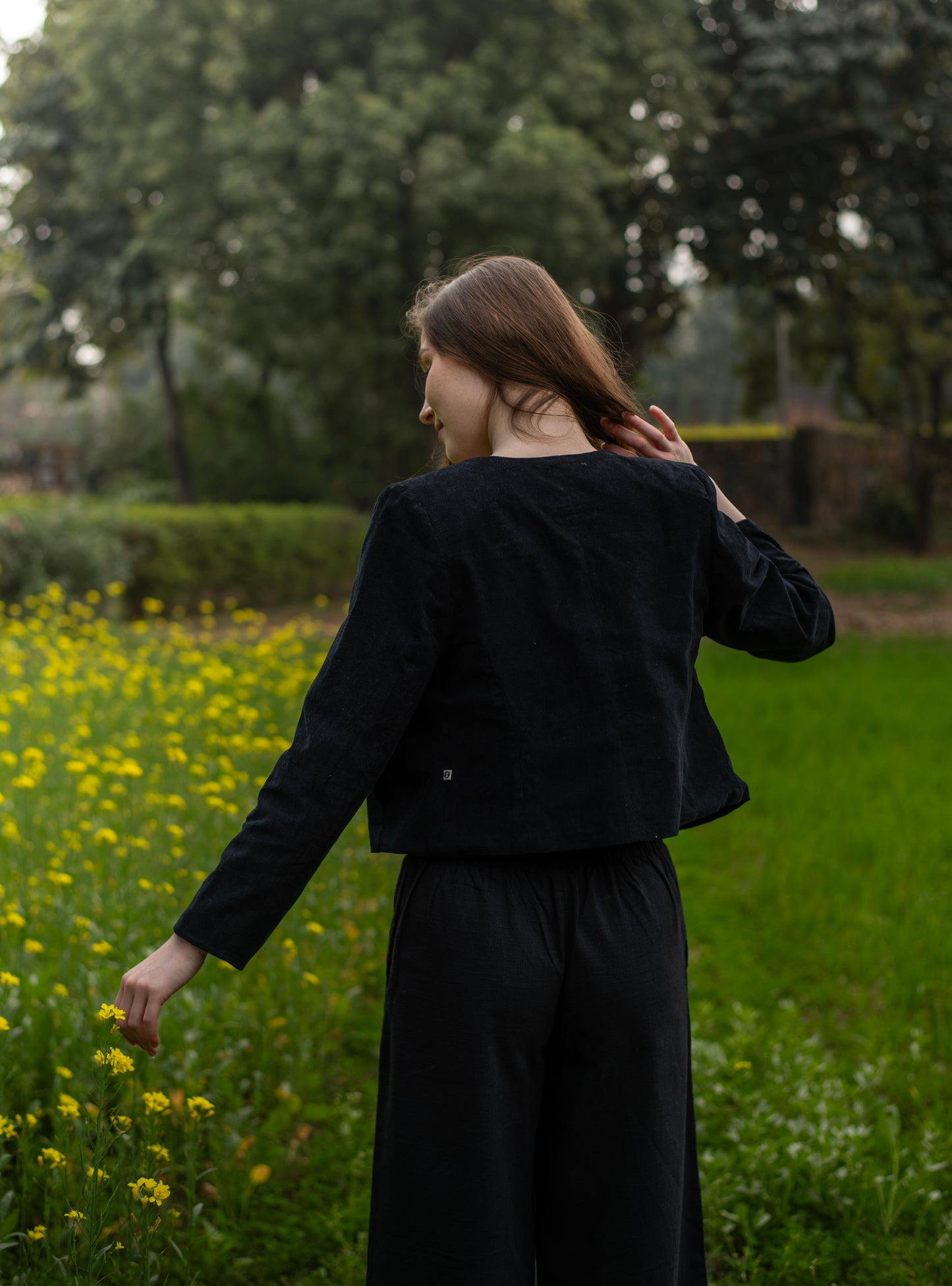 Lucy Jacket : Solid Black Corduroy