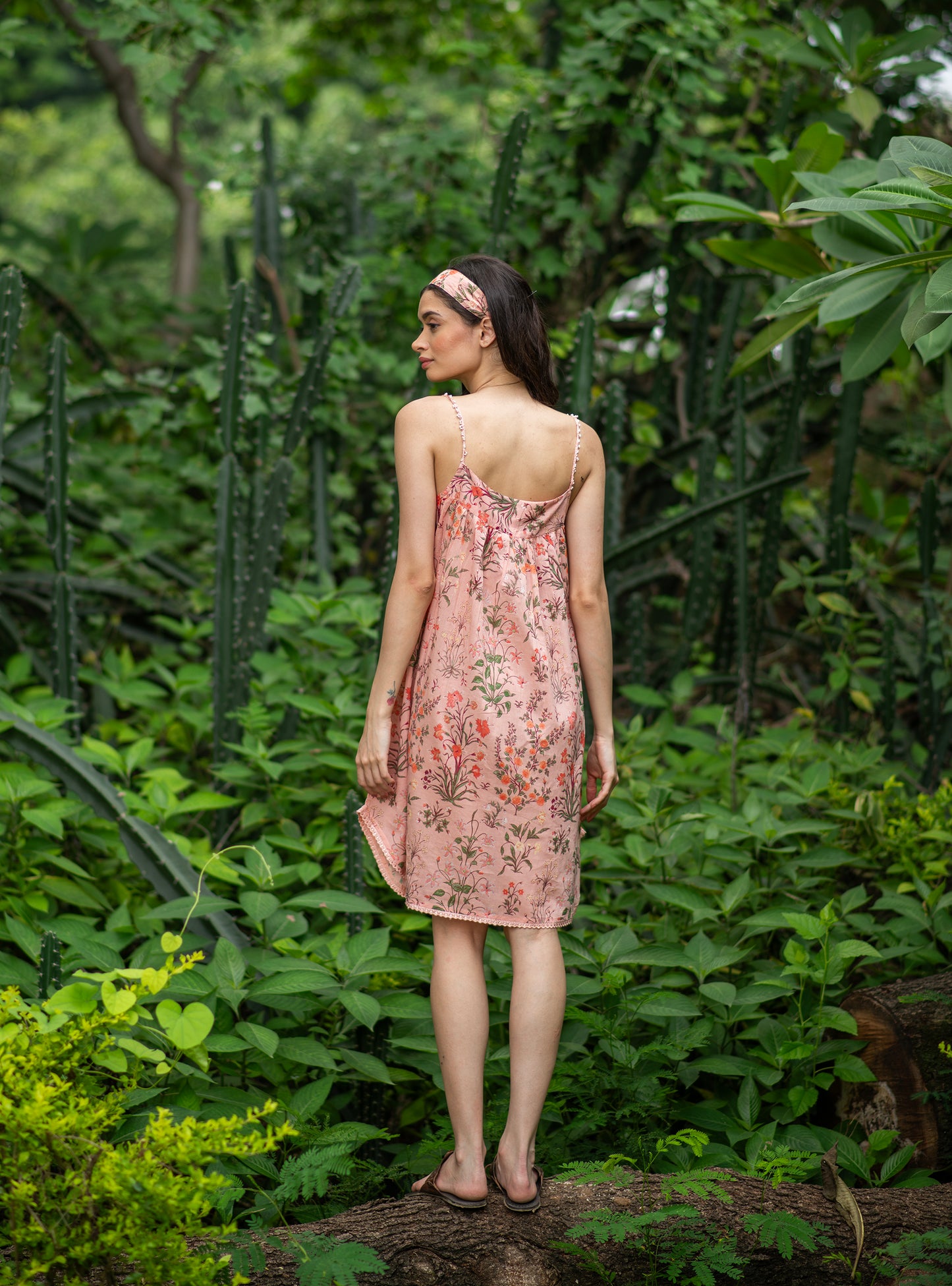 Olivia Nighty : Garden Blush Voile