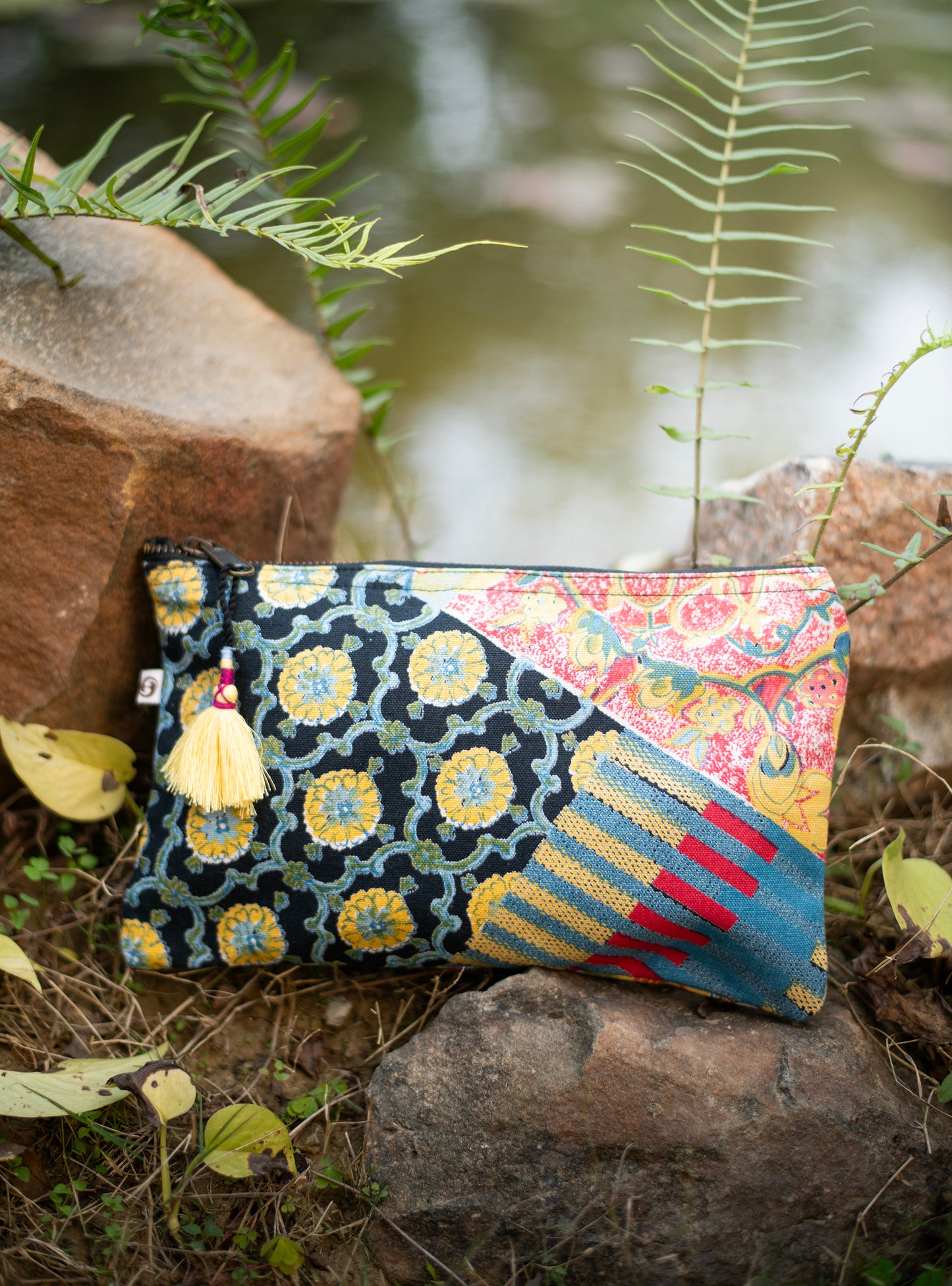 Pencil Pouch : Mezze Black Duck Canvas
