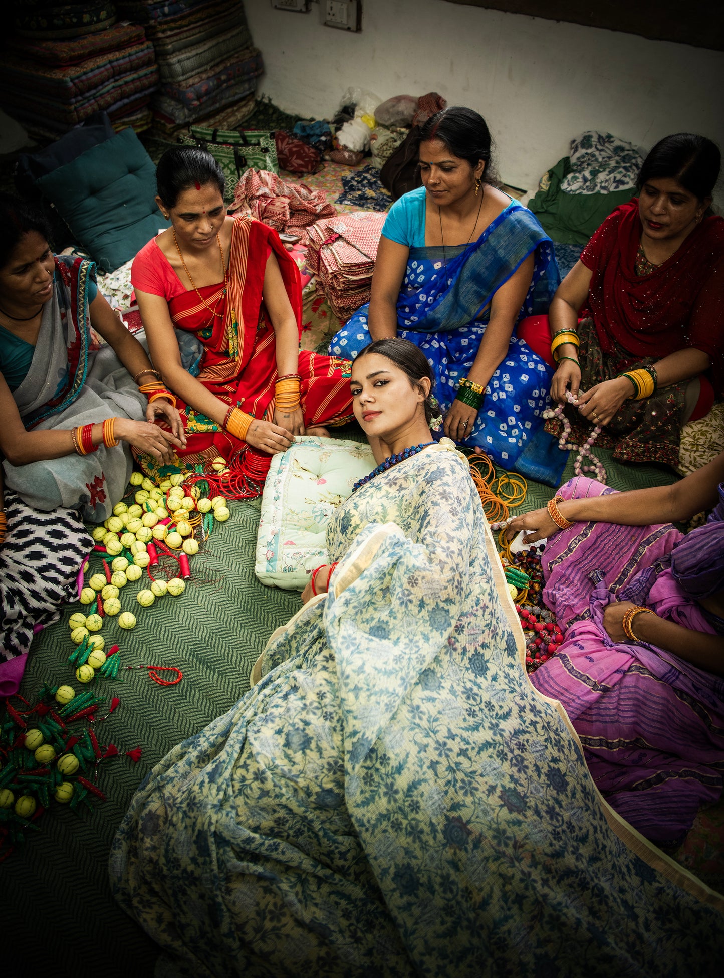 Saree Tara Butter : Kota Cotton