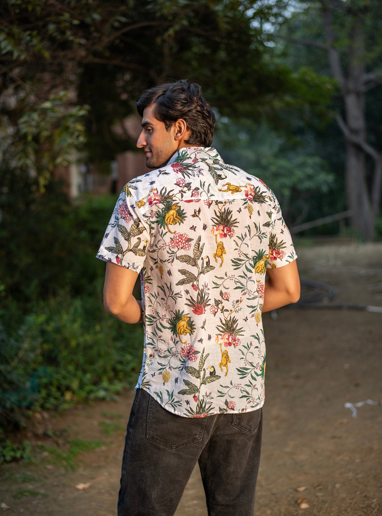 Xavier Mens Shirt Half Sleeves : Ubud Natural