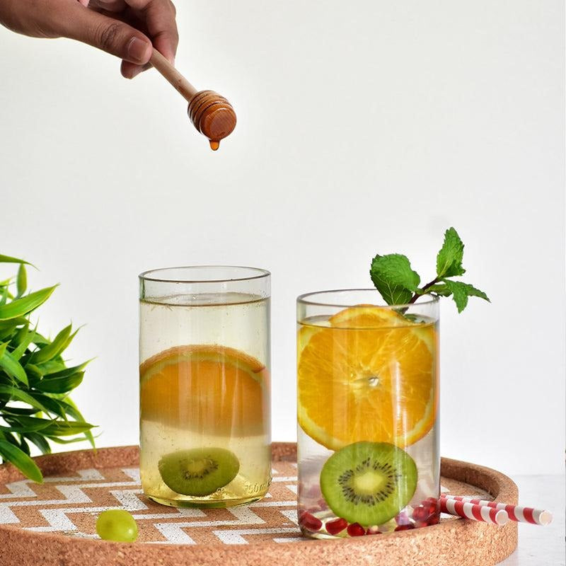 Upcycle Glass : Green Wine Std Pack of 4