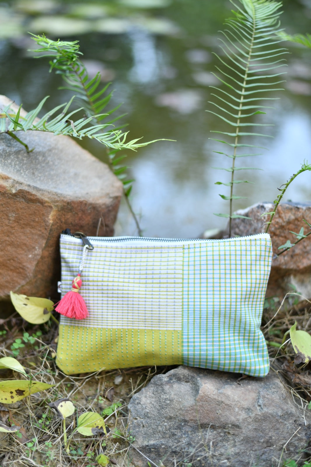 Pencil Pouch : Recoco Multi Duck Canvas