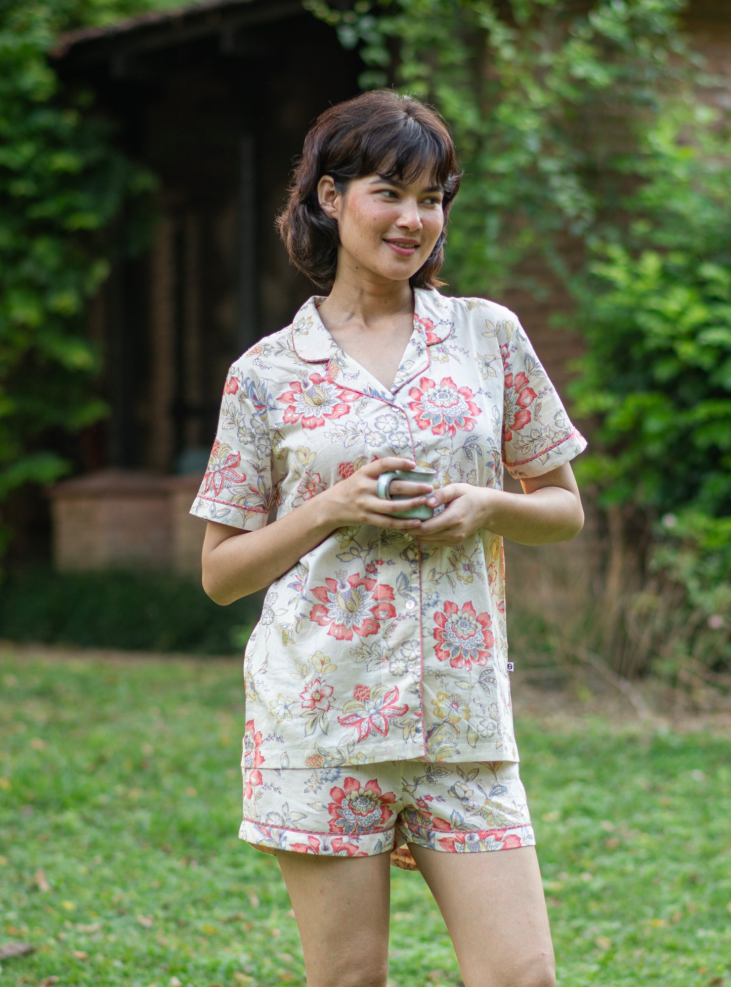 Shorts Set : Rio Ivory Voile