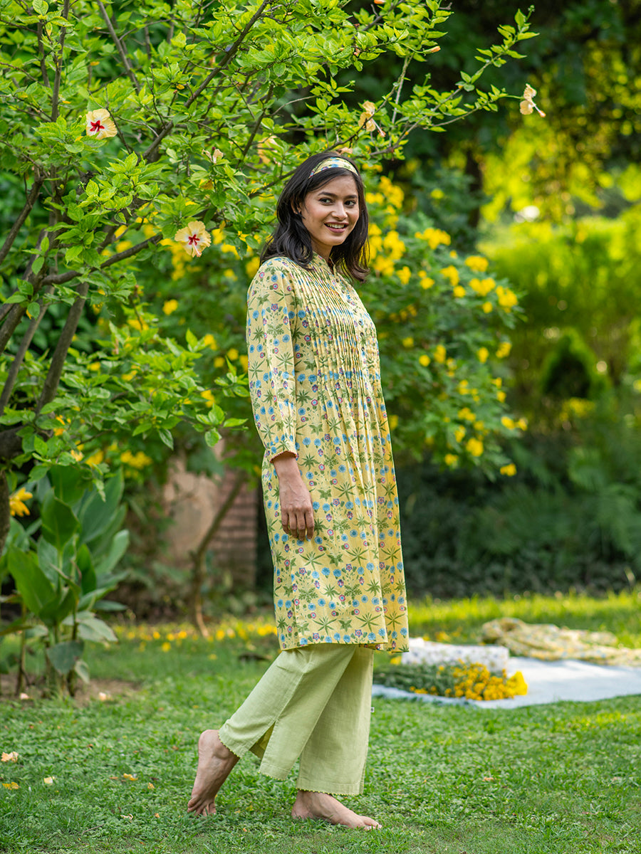 Shabnam Kurta : Daisy Yellow