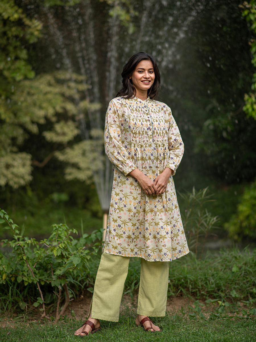 Shabnam Kurta : Daisy Beige