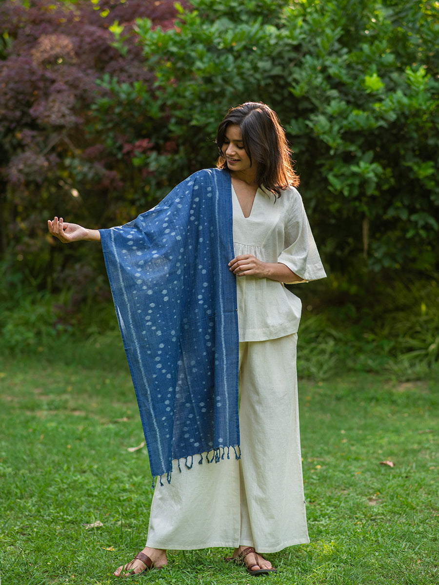 Ikat Stole : Galaxy Myrobalan