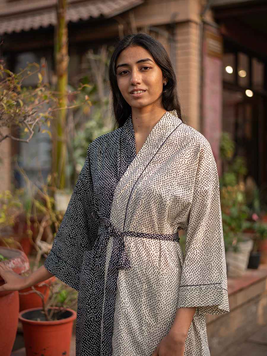 Joy Kimono Chikenfeet: Black & Natural