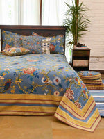 Bed Cover : Bird Blue