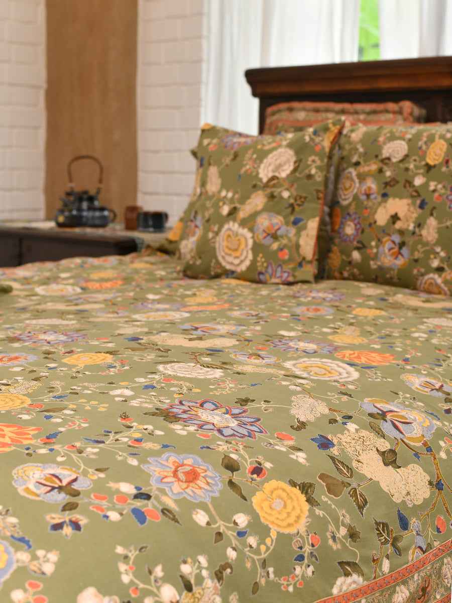Bed Cover : Malabar Olive
