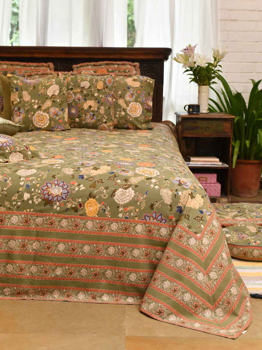 Bed Cover : Malabar Olive