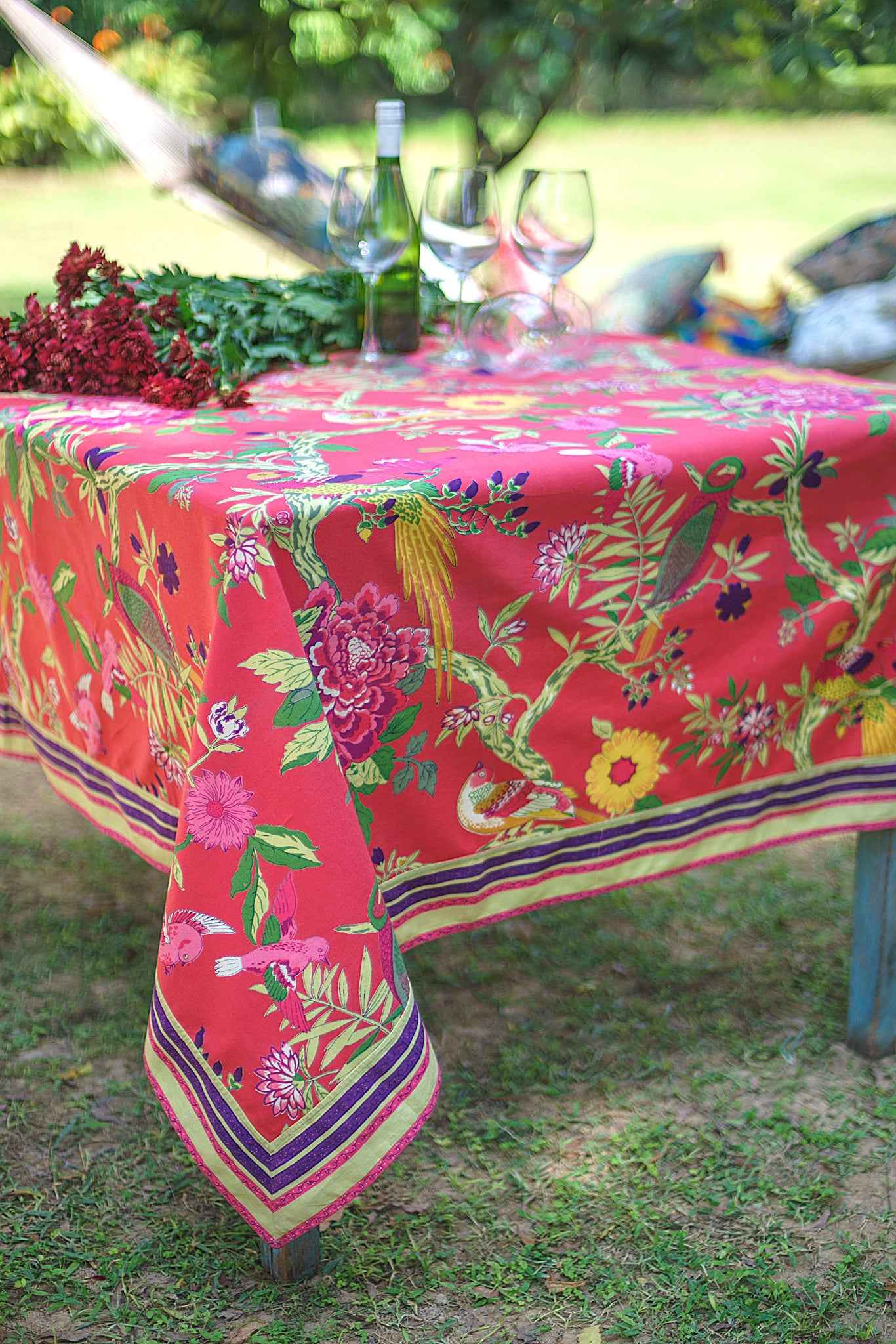 Table Cloth : Bird Coral