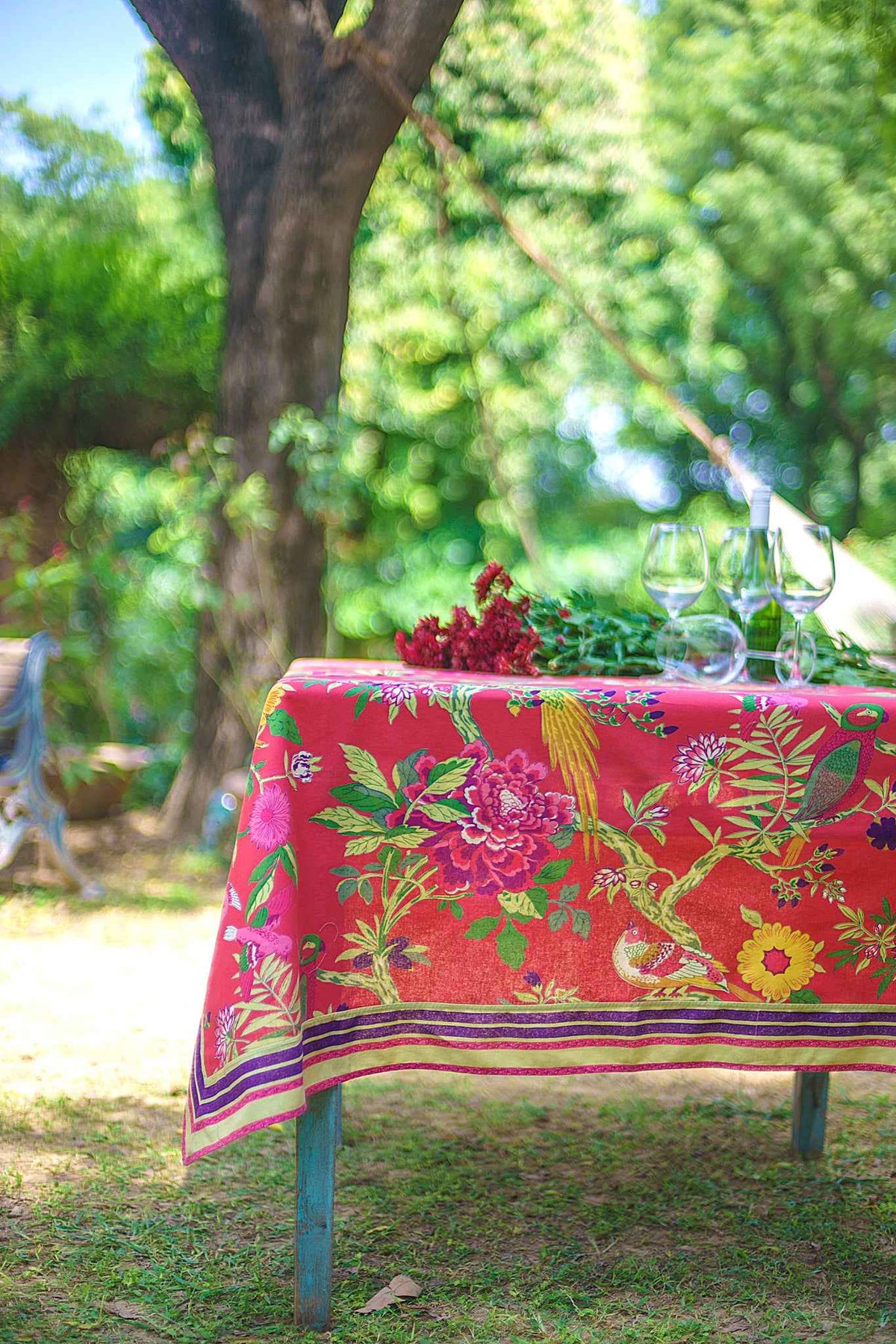 Table Cloth : Bird Coral