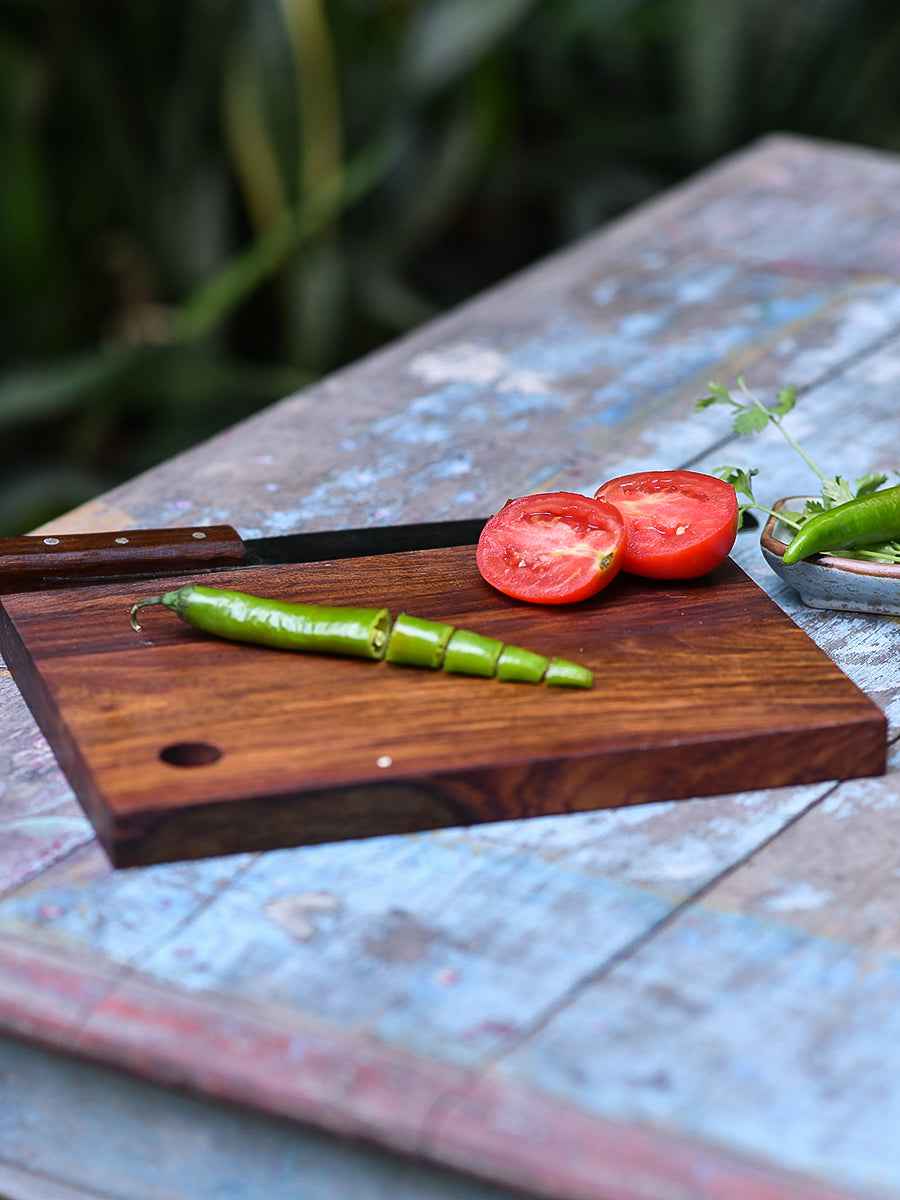 Chopping Board : with Handle Wooden