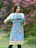 Canvas Apron : Bird Blue