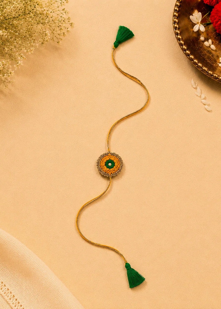 Rakhi Handmade Yellow