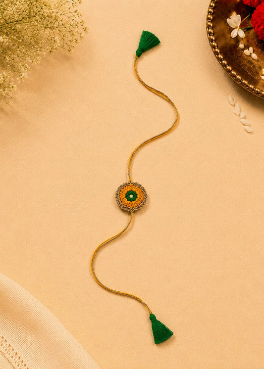 Rakhi Handmade Yellow