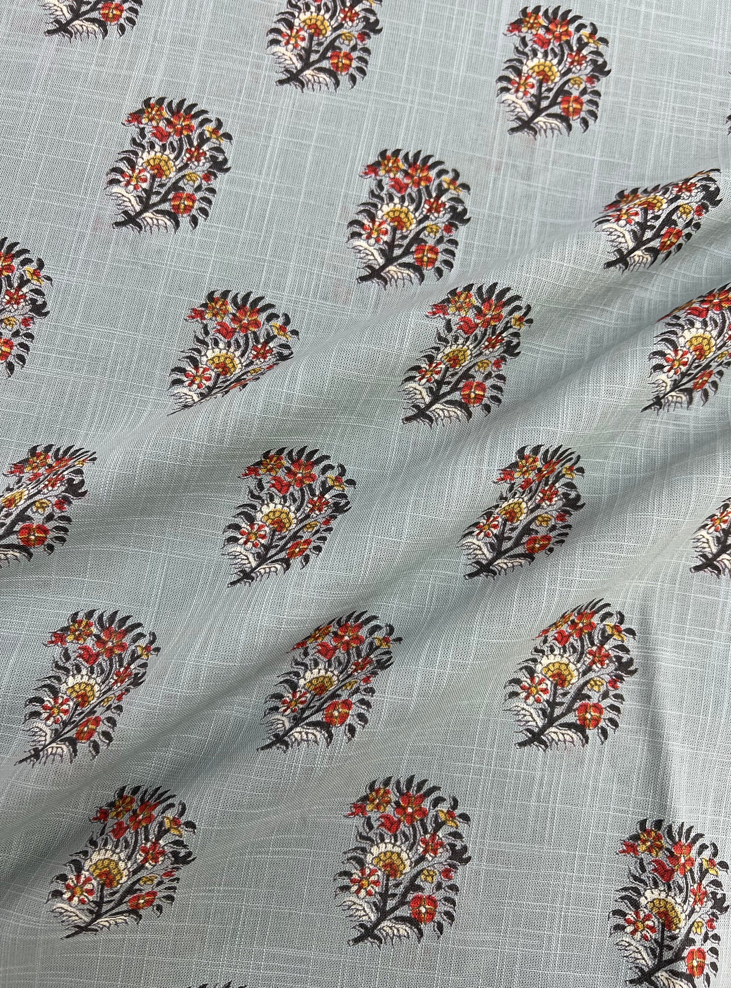 Cotton Slub Fabric  : Alyssa Blue