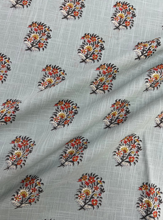 Cotton Slub Fabric  : Alyssa Blue
