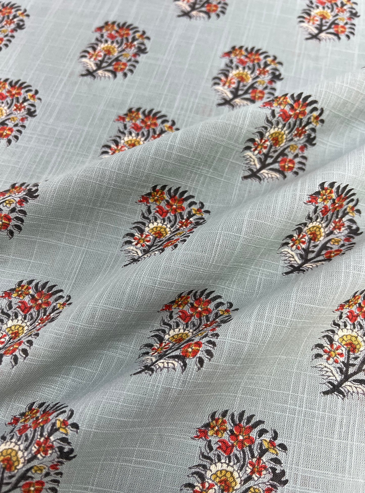 Cotton Slub Fabric  : Alyssa Blue