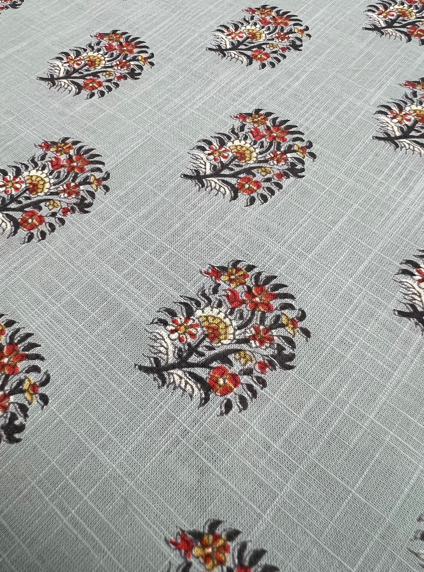Cotton Slub Fabric  : Alyssa Blue