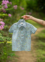 Kids Angad Shirt Half Sleeves : Pulicat Sea Voile