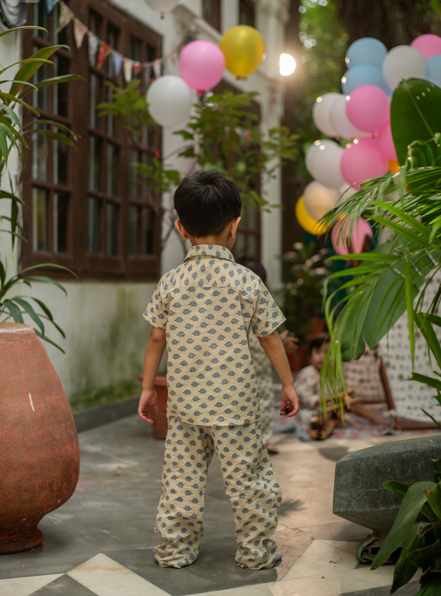 Angad Pj Set : Appu Beige Voile