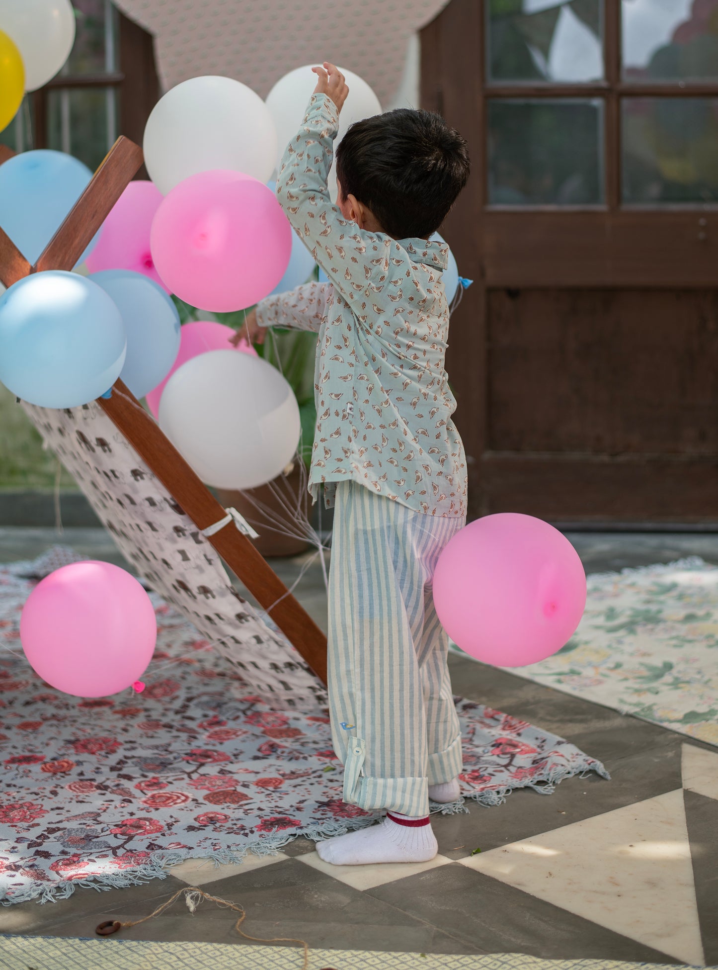 Angad Shirt FS : Chidiya Blue Voile