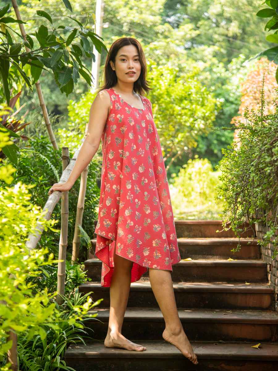 Ann Dress : Toile Red