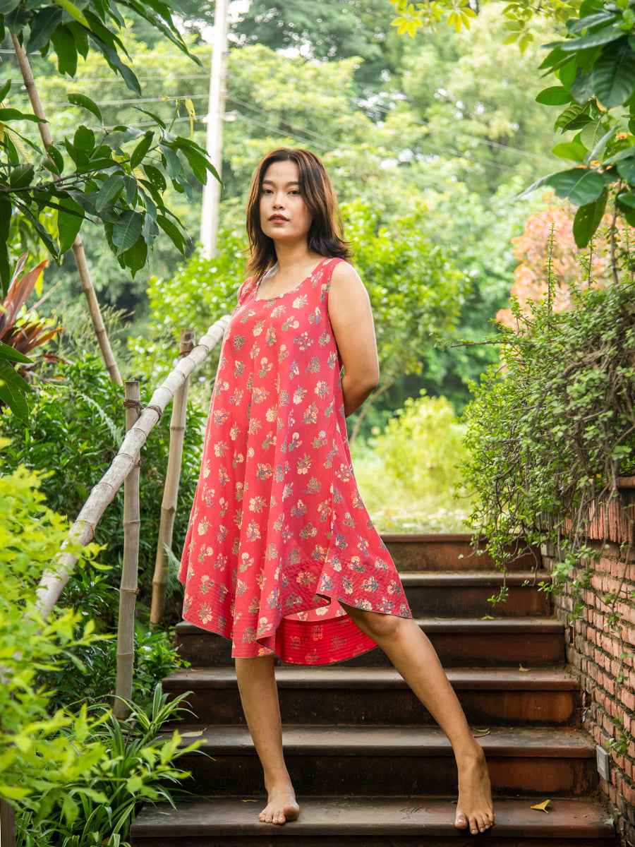 Ann Dress : Toile Red