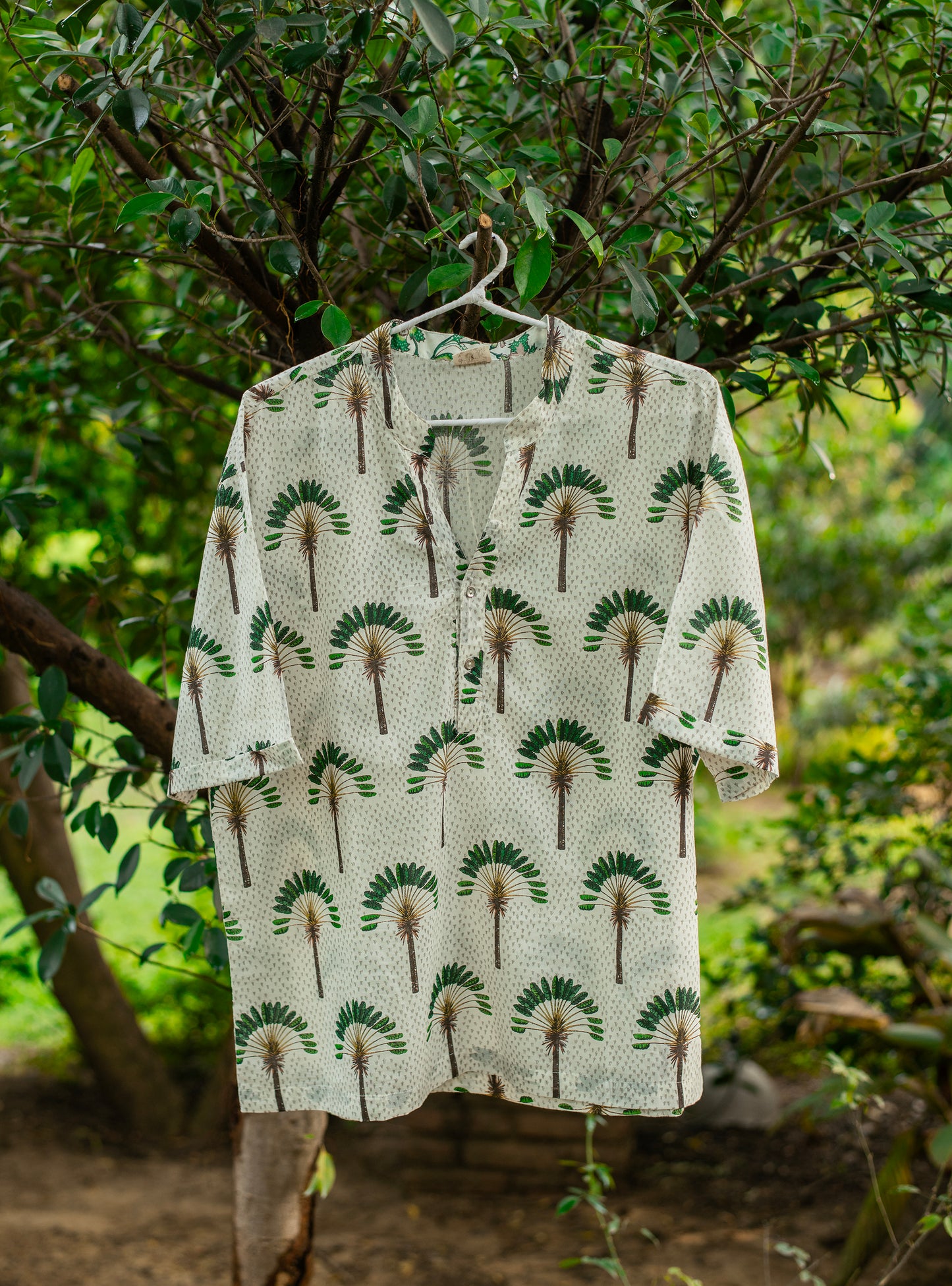 Anthony Shirt Half Sleeves : Banana Country Voile