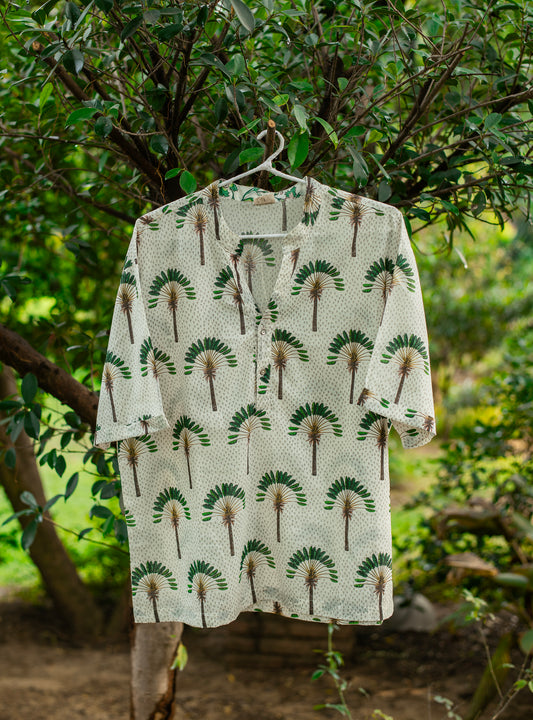 Anthony Shirt Half Sleeves : Banana Country Voile